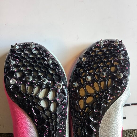 Nike Zoom Ja Fly 3 Racing Spikes Pink White Men Track Sprint Shoes Size 7.5 - Picture 7 of 7